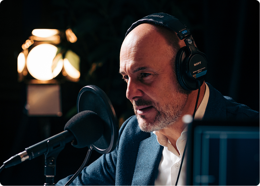 Jean-Christophe Machet, FM Logistic's CEO, during the recording of the podcast.